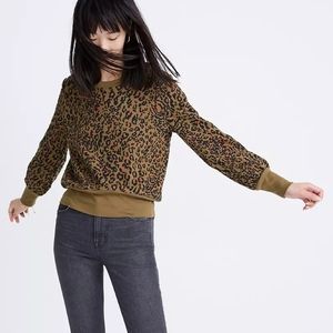 Banded Sweatshirt in Jungle Cat